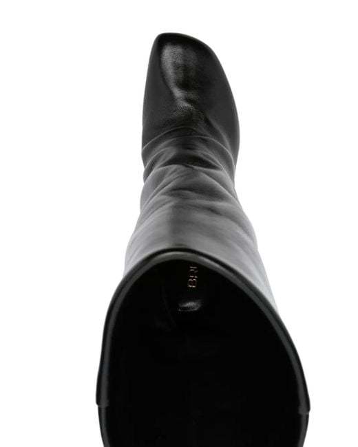 Bruno Frisoni Black Bootube 100Mm Square-Toe Boots