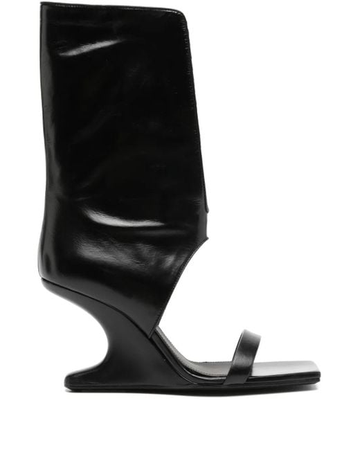 Rick Owens Black High Heel Sandals