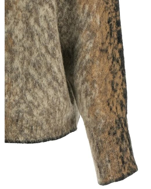 Nude Green Pullover Mit Abstraktem Muster