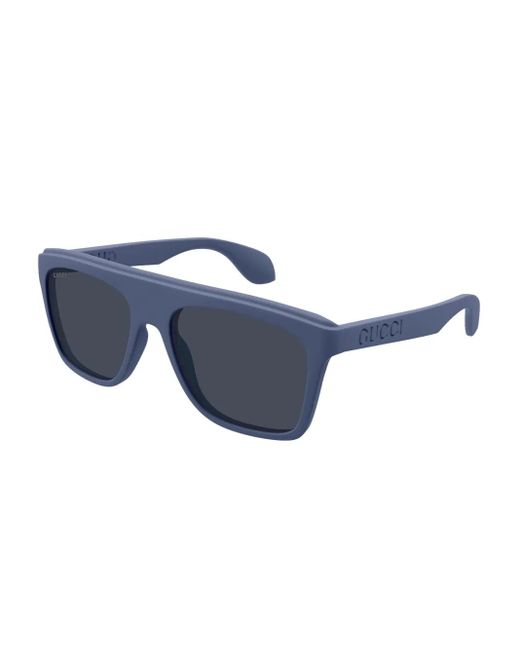 Gucci Blue Square-Frame Sunglasses