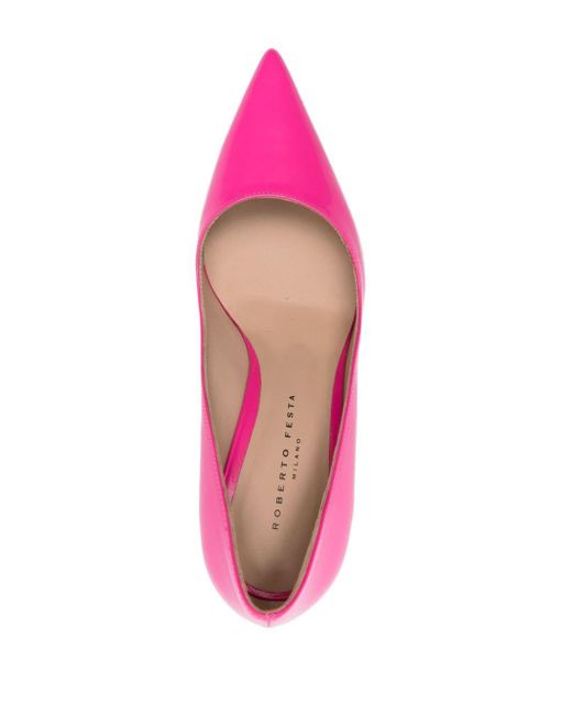 Roberto Festa Pink Lory 80mm Leather Pumps