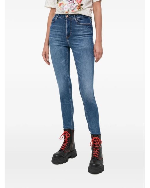 Guess Blue 1981 Five-Pocket Skinny Jeans