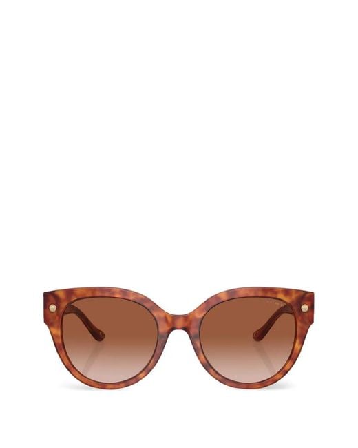 COACH Pink Tortoiseshell-Effect Cat-Eye Sunglasses