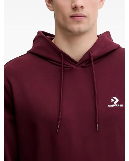 Converse Red Logo Hooded Sweatshirt for men