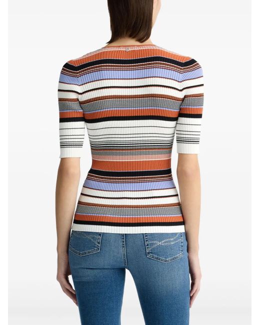 Liu Jo ストライプ ニットtシャツ Multicolor