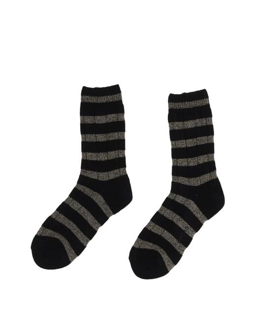 ANT45 Black Dublino Striped Socks