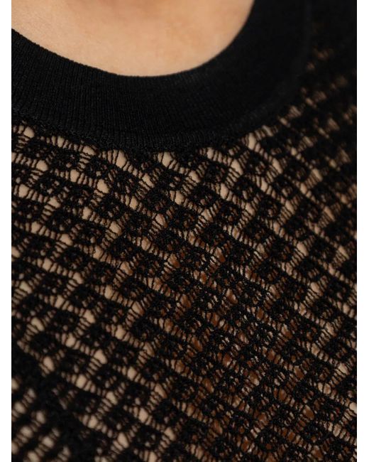 Isabel Marant Black Open-Back Knitted Maxi Dress