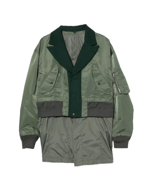 Toga Green Nylon Twill Jacket