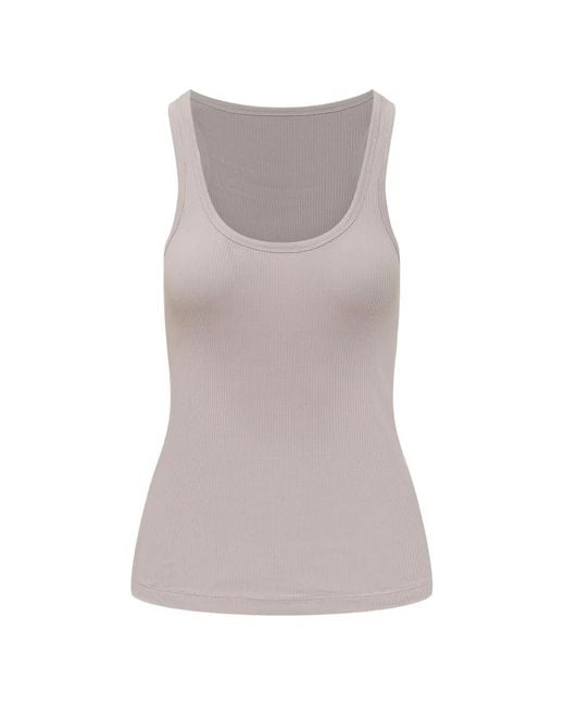 Isabel Marant Gray Thea Ribbed Tank Top