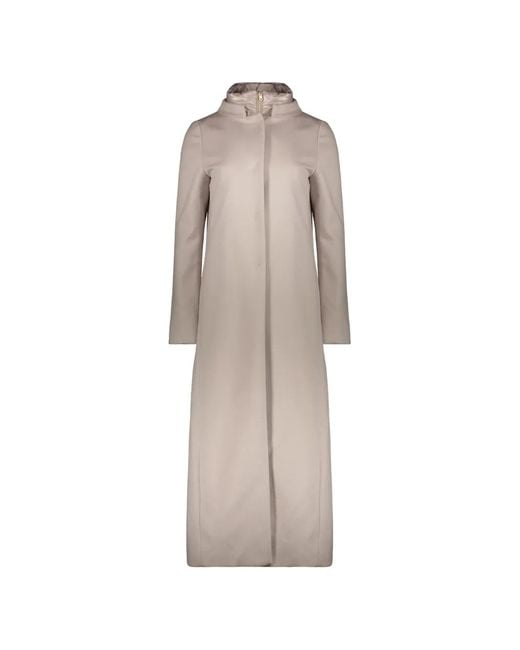 Herno Natural Padded-Collar Cashmere Coat