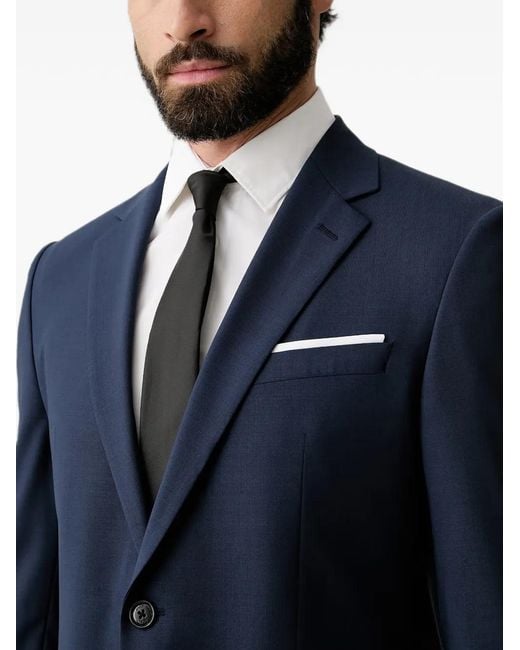 Joop! Blue Single-Breasted Notch-Lapel Suit for men