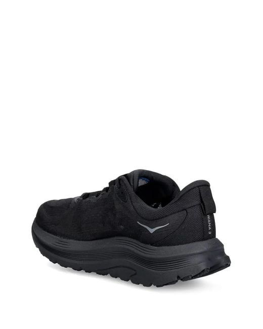 Hoka One One Black Kawana 3 Mesh Panelled Sneakers