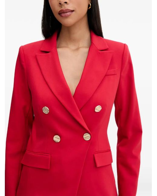 Morgan Red Double-Breasted Blazer