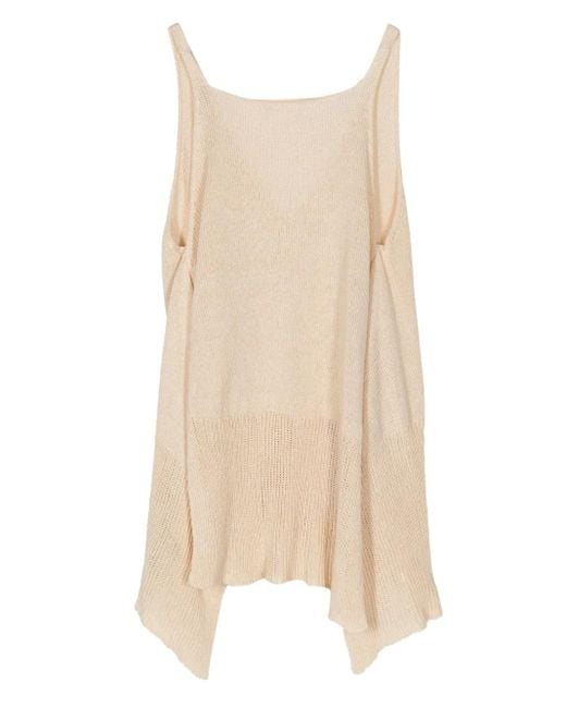 Forme D'expression Natural Knitted Linen Blend Top