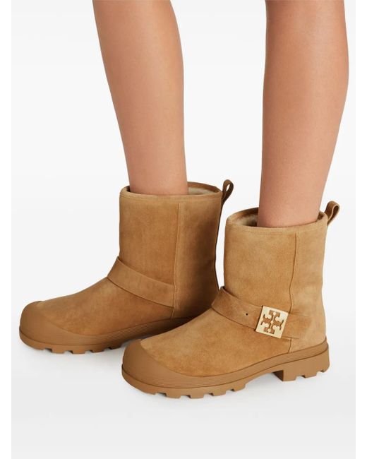 Tory Burch Brown Mellow Shearling Boot