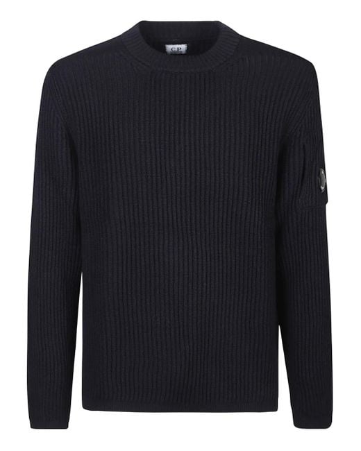 C P Company Gerippter Pullover in Blue für Herren