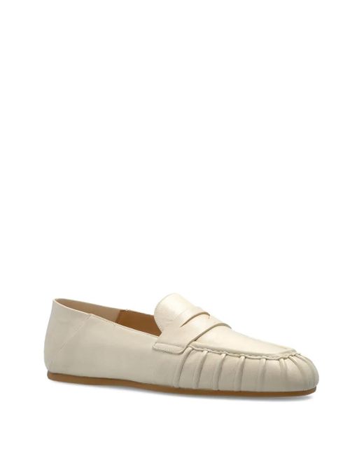 Stuart Weitzman Natural Brooks Loafers