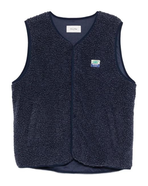 Hoktown gilet American Vintage de hombre de color Blue