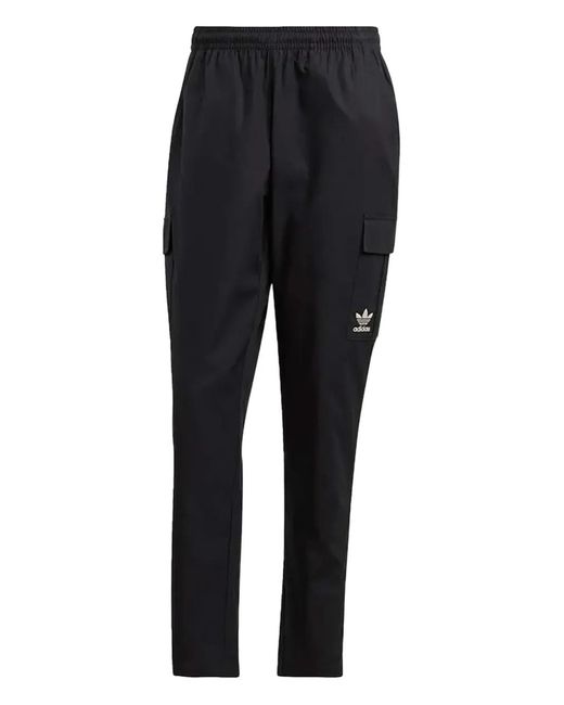 Adidas Black Enjoy Summer Ripstop Cargo Trousers for men