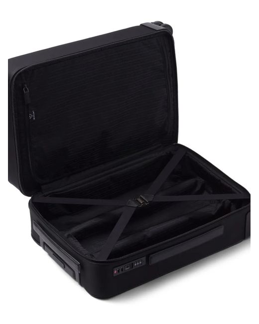 Prada Black Re-Nylon And Saffiano Leather Trolley