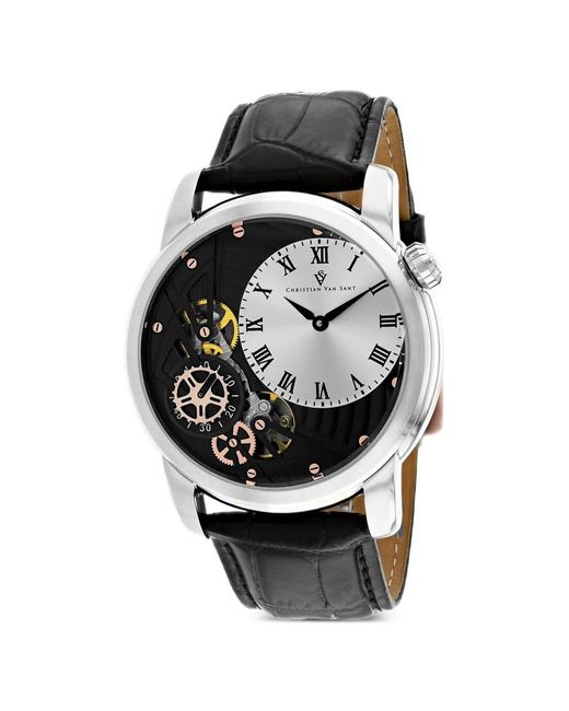 Christian Van Sant Gray 44Mm Sprocket Watch for men