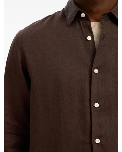 SELECTED Brown Regkylian Linen Shirt for men