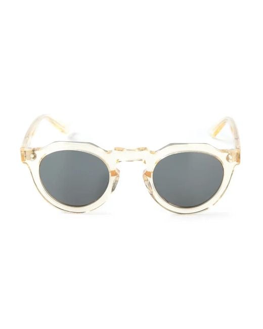 Lesca Blue Transparent Frame Sunglasses