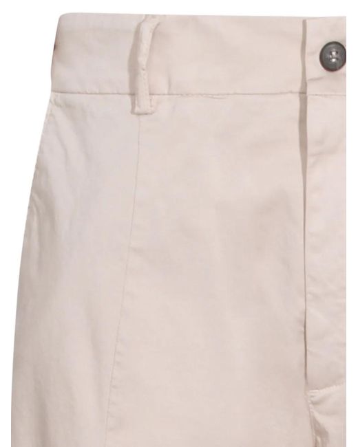 Eleventy Natural Button Trousers for men