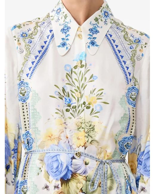Camilla Blue My Homespun Heart Mini Shirt Dress