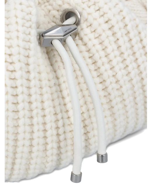 Jimmy Choo Natural Medium Cinch Shoulder Bag