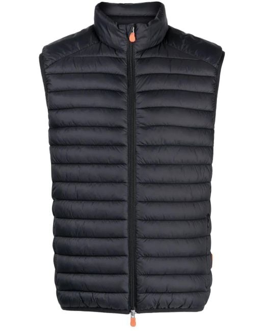 Save The Duck Blue Adam Padded Gilet for men