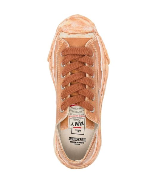 Maison Mihara Yasuhiro Pink Hank Leather Sneakers for men