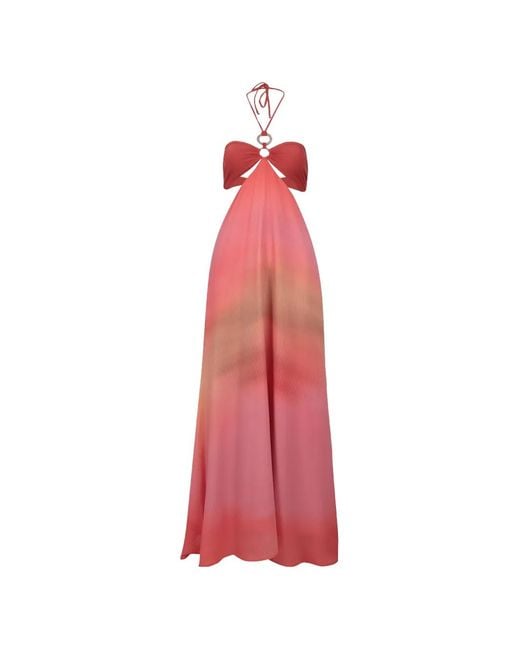 Baobab Pink Robe Longue À Dos-Nu