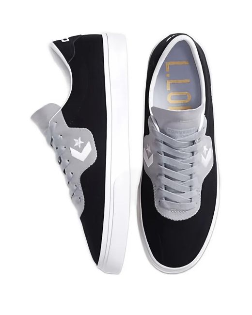 Converse Sneakers Met Geborduurd Logo in het Black