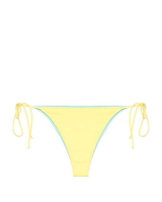 Mc2 Saint Barth Yellow Marielle Reversible Bikini Bottom