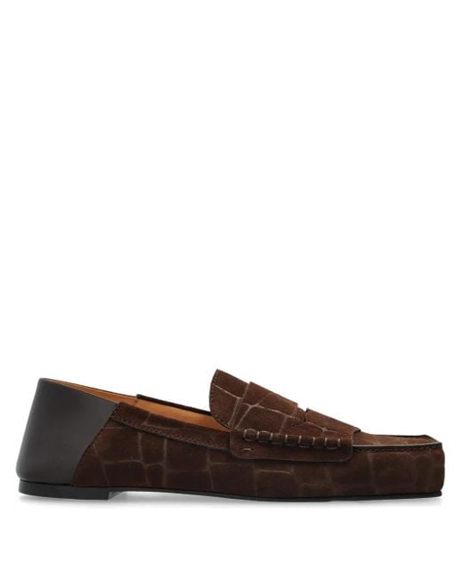 Jacquemus Brown The Carré Suede Loafers for men