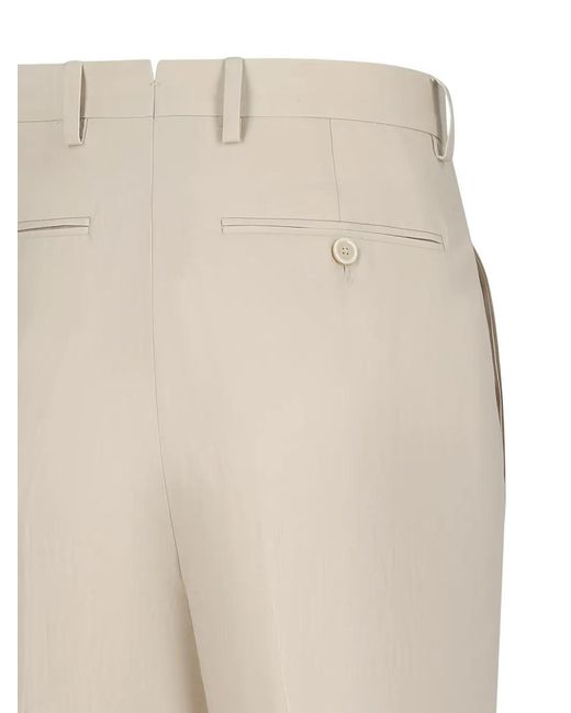 Lardini White Regular Trousers for men