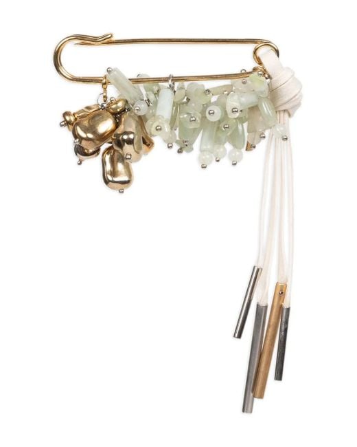 Grande Broche À Ornements Dries Van Noten en coloris Metallic