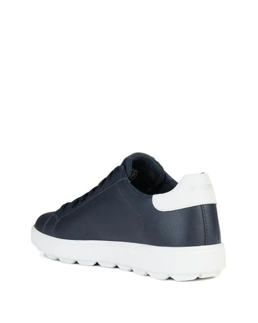 Spherica Ecub-1 Leather Lace-Up Sneakers Geox pour homme en coloris Blue