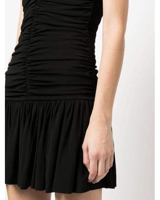 DSquared² Black Strapless Ruched Dress