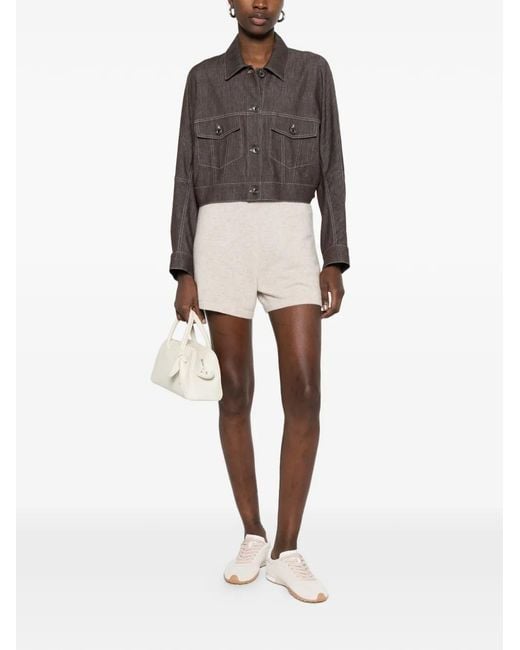 Bompard Natural Elasticated-Waist Shorts