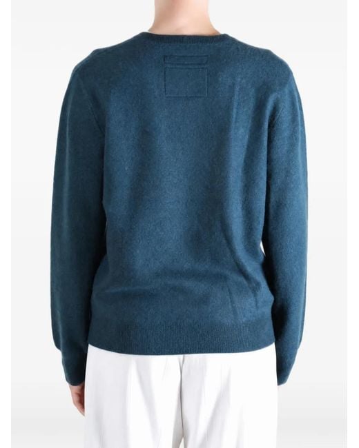 Frenckenberger Blue Crew-Neck Long-Sleeve Sweater