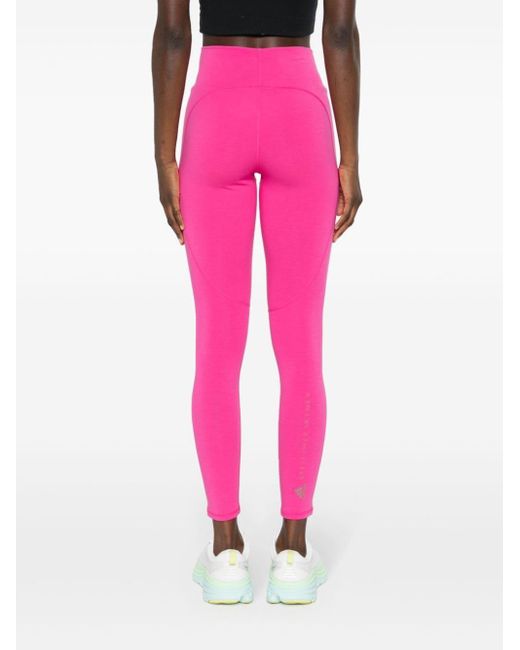 Leggins con logo estampado Adidas By Stella McCartney de color Pink