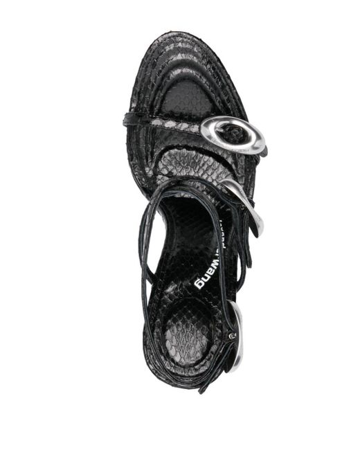 Alexander Wang Black Dome 11mm Leather Sandals