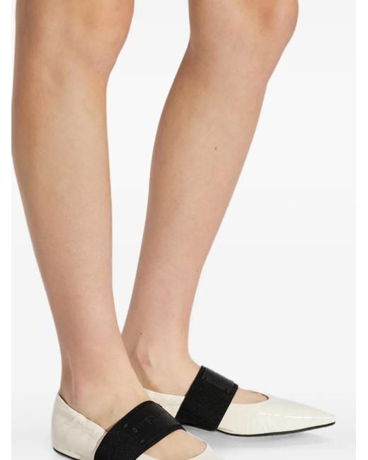 Givenchy White Crush Ballerinas