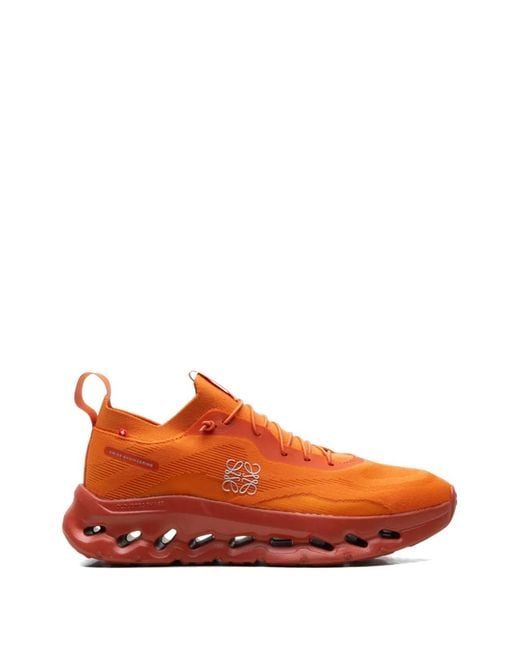 On Shoes Orange X Loewe Cloudtilt Logo-Detail Sneakers for men