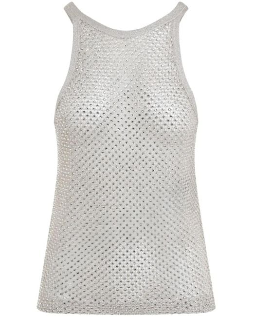 Tom Ford Gray Lurex Knit Top