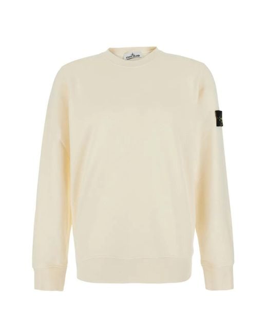 Pull À Patch Compass Stone Island pour homme en coloris White