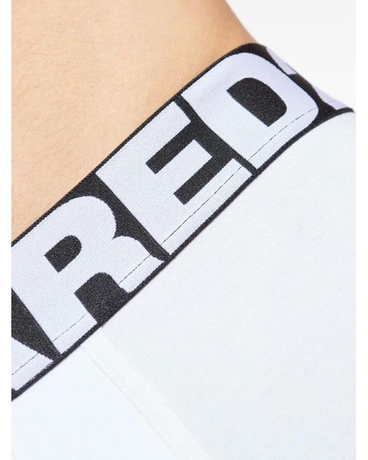DSquared² White Logo-Band Boxers for men