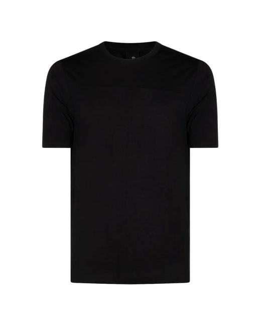 Thom Krom Black Exposed-Seam Short-Sleeve T-Shirt for men
